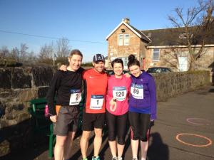 Me with Alison, Lynne and Barry before the race.